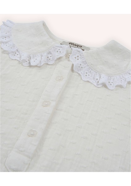 Kız Bebek Yumuşak Dokulu Bebe Yaka Ekru Body Gömlek fiyatları