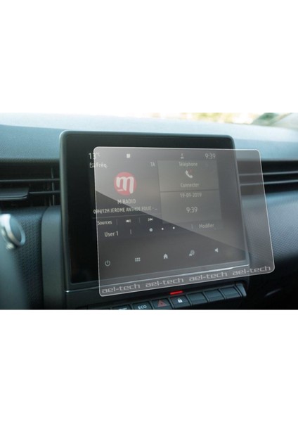 Renault Clio 5 Easy Link 7.3 Inç Navigasyon Hd Ekran Koruyucu Temperli Cam