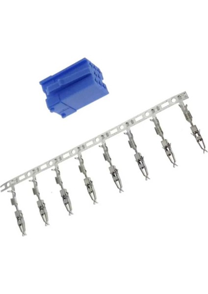 Mini Iso Soket Mavi 8 Pin
