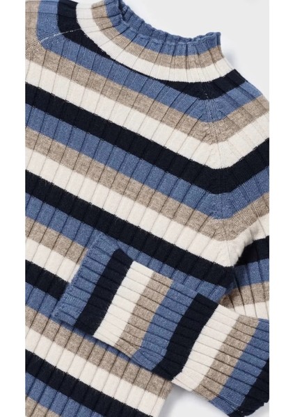 Kız Çocuk Çizgili Triko Kazak 4002 modelleri