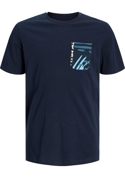 Jjhawaıı Pocket Lacivert Erkek Çocuk Kısa Kol T-Shirt