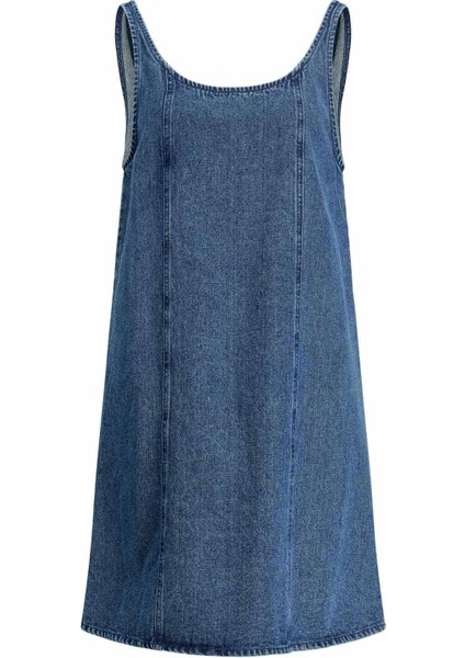Jjxx JXSTELLA SL SHORT DENIM D Mavi Kadın Elbise