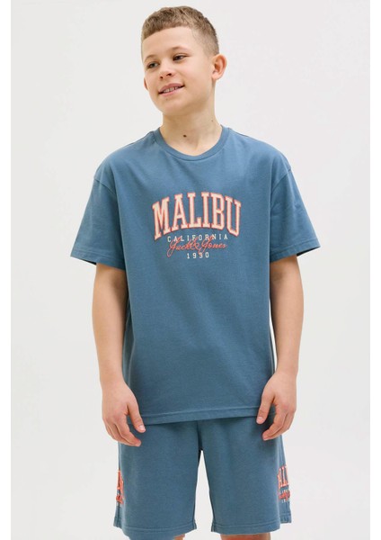 Jjdetroıt Tee Ss Crew Mavi Erkek Çocuk Kısa Kol T-Shirt