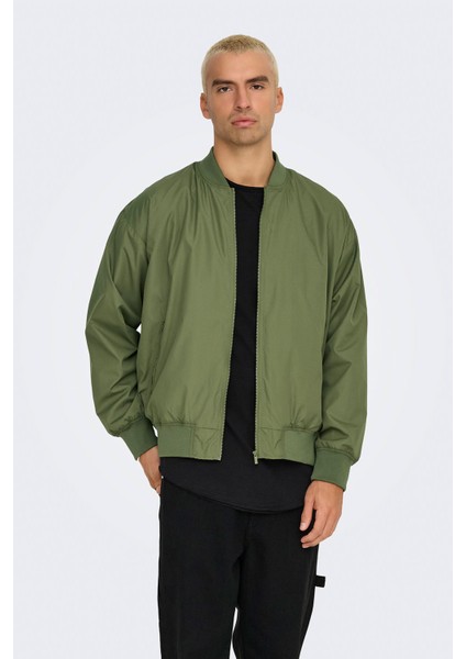 Only&sons Onsgavın Bomber Jacket Ot Yeşil Erkek Ceket