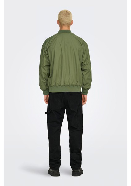 Only&sons Onsgavın Bomber Jacket Ot Yeşil Erkek Ceket