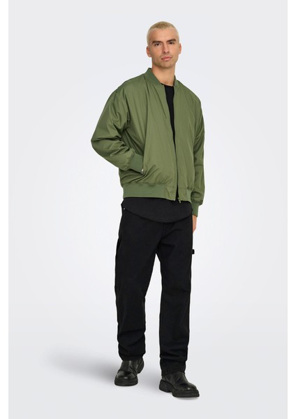 Only&sons Onsgavın Bomber Jacket Ot Yeşil Erkek Ceket