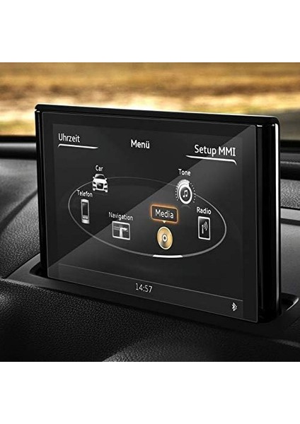 Audi Q2 2021-2024 Model Multimedya Uyumlu 9h Nano Ekran Koruyucu