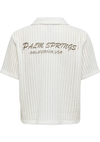 Onlfreya S/s Polo Cardıga Kırık Beyaz Kadın Kısa Kol T-Shirt modelleri