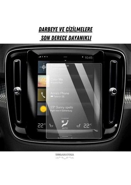 Volvo XC60 2018 2019 2020 2021 Navigasyon ve Multimedya Uyumlu Nano Ekran Koruyucu fiyatları