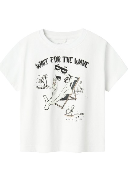Nmmzekla Nreg Ss Top Beyaz Erkek Çocuk Kısa Kol T-Shirt