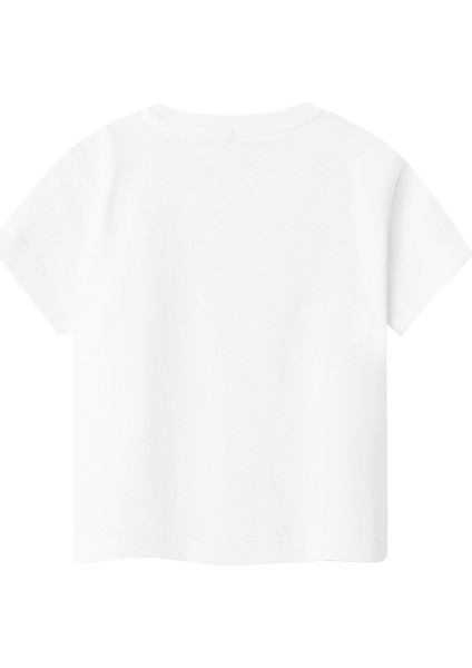 Nmmzekla Nreg Ss Top Beyaz Erkek Çocuk Kısa Kol T-Shirt