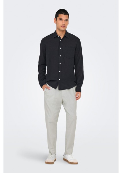 Only&sons Onslınus Crop 0007 Cot Lı Gri Erkek Pantolon modelleri