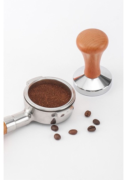 Çelik 58 mm Espresso Makinesi Tamperi Barista Ekipmanı MT136