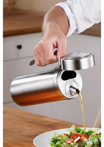 304 Çelik Silver 1000 ml Yağdanlık Sosluk ve Sirkelik CIN996BY
