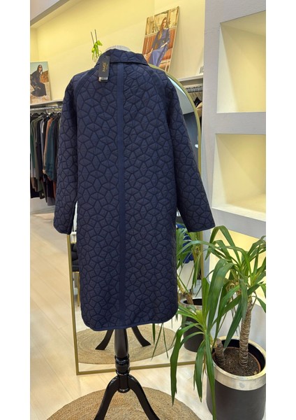 Invee 7096 Kapitone Ceket - Lacivert fırsatları