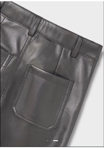 Kız Çocuk Deri Ispanyol Paça Pantolon Gri 7550 fırsatları