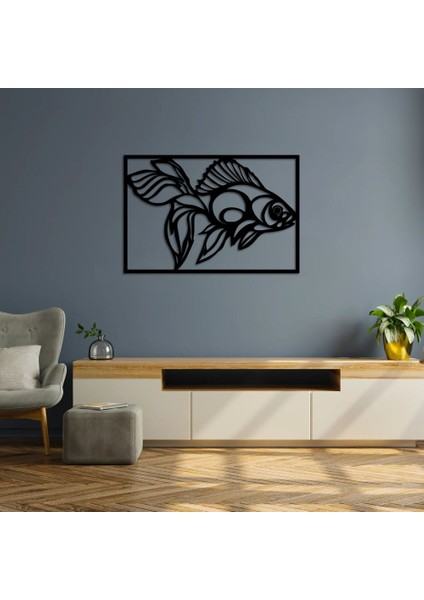 Akıntıya Karşı Balık Metal Tablo