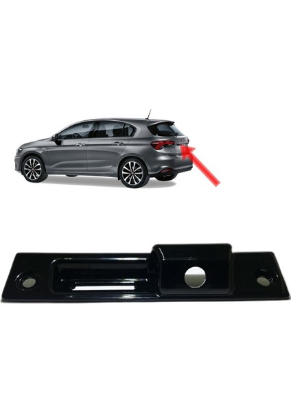 Egea Hatchback - Sw Uyumlu Geri Görüş Kamerası Kapağı Siyah