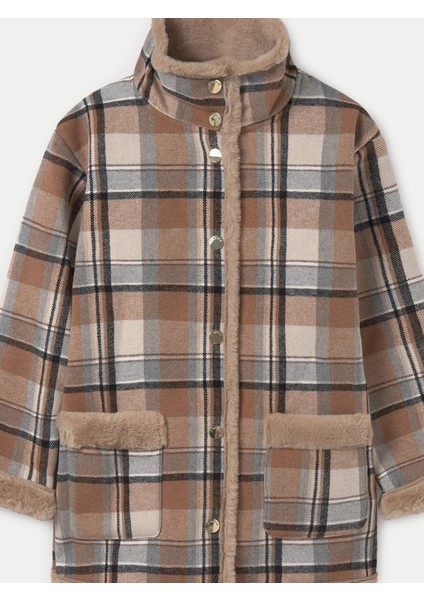 Kız Çocuk Ekose Kaban Turuncu 7476 fırsatları