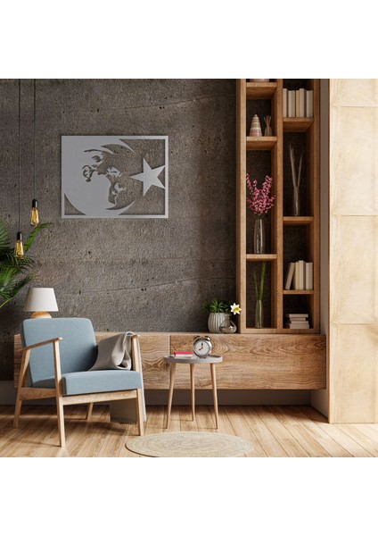 Atatürk ve Bayrak Metal Tablo modelleri