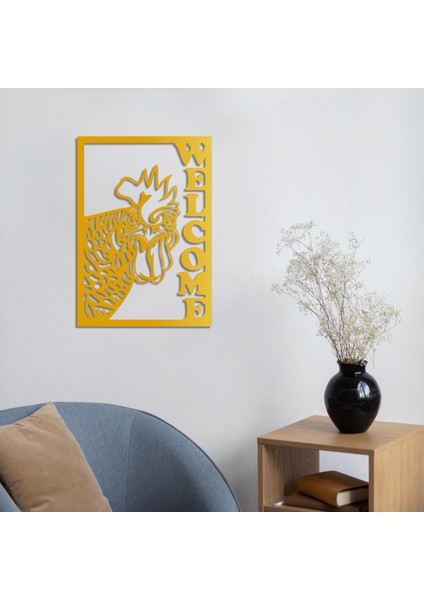 Hoş Geldin Horoz Metal Tablo fiyatları