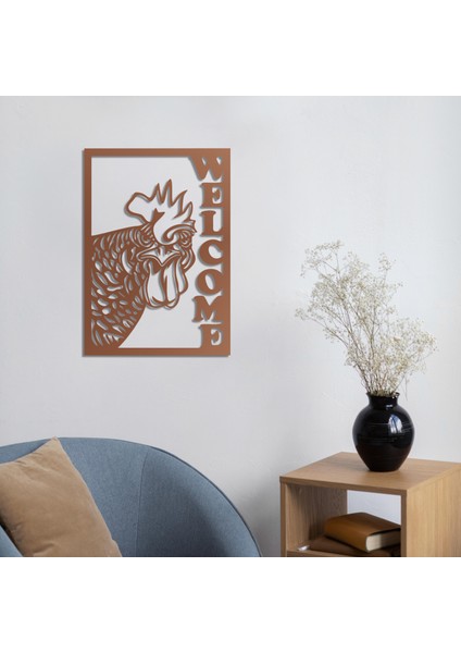 Hoş Geldin Horoz Metal Tablo fırsatları