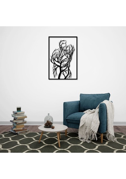 Doğanın Kucaklaşması Metal Tablo