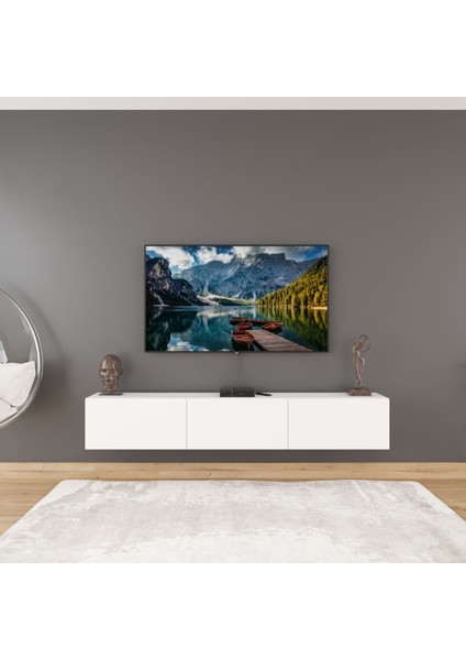 Karma 3 Kapaklı 180 cm Duvara Monte Tv Ünitesi - Beyaz modelleri