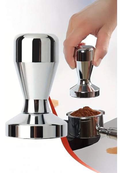 Komple Çelik 51 mm Espresso Makinesi Tamperi Barista Ekipmanı MT137