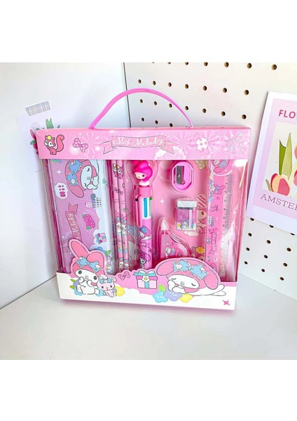 Sanrio Kuromi My Melody Cinnamoroll Kırtasiye Seti 7 Parça My Melody Kırtasiye Seti