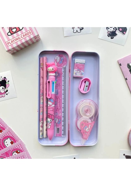 Sanrio Kuromi My Melody Cinnamoroll Kırtasiye Seti 7 Parça My Melody Kırtasiye Seti fiyatları