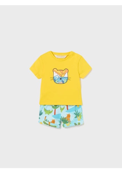 Erkek Bebek Şort Tişört Set 1224