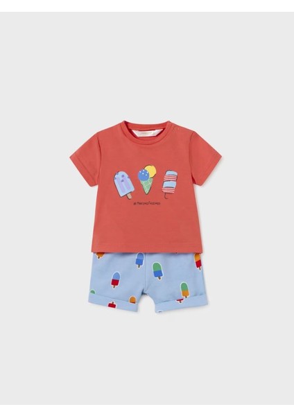 Erkek Bebek Şort Tişört Set 1224