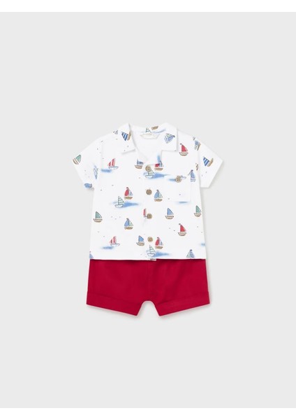 Erkek Bebek Şort Gömlek Set 1222