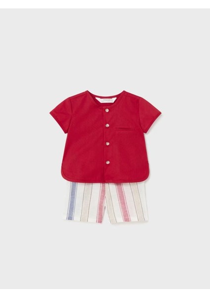 Erkek Bebek Şort Gömlek Set 1219