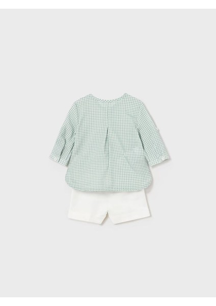 Erkek Bebek Şort Gömlek Set 1215 modelleri