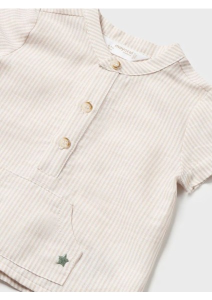 Erkek Bebek Şort Gömlek Set 1221 modelleri