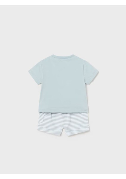 Erkek Bebek Şort Tişört 4 Lü Set 1627 modelleri