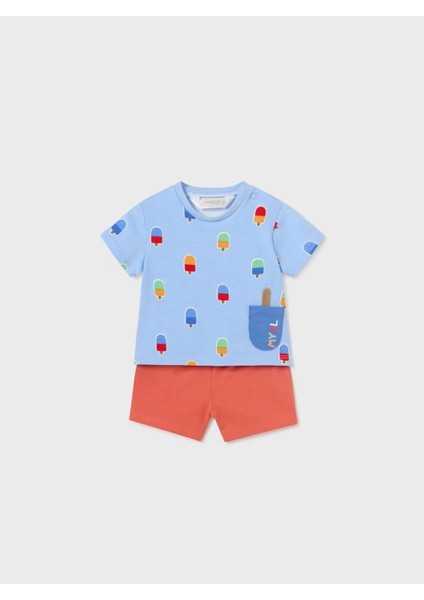 Erkek Bebek Şort Tişört 4 Lü Set 1627 fiyatları