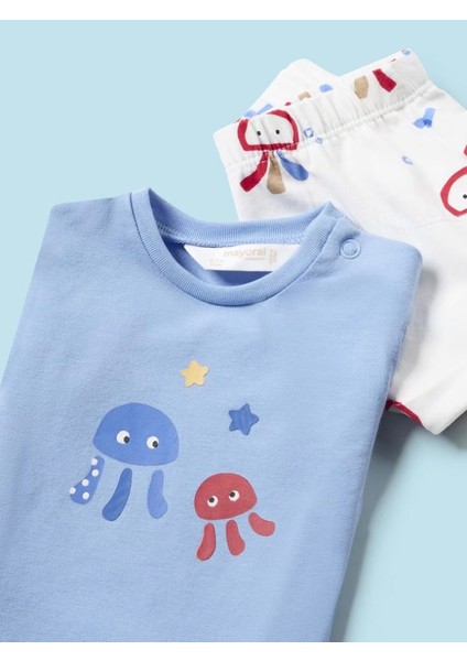 Erkek Bebek Şort Tişört 4 Lü Set 1628 fırsatları