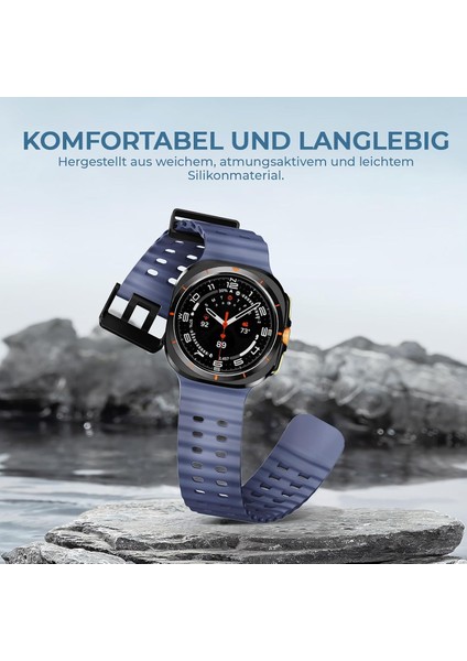 Samsung Galaxy Watch 7 Ultra 47MM Uyumlu Silikon Tokalı Terleme Yaptırmaz Flexible Kordon fırsatları