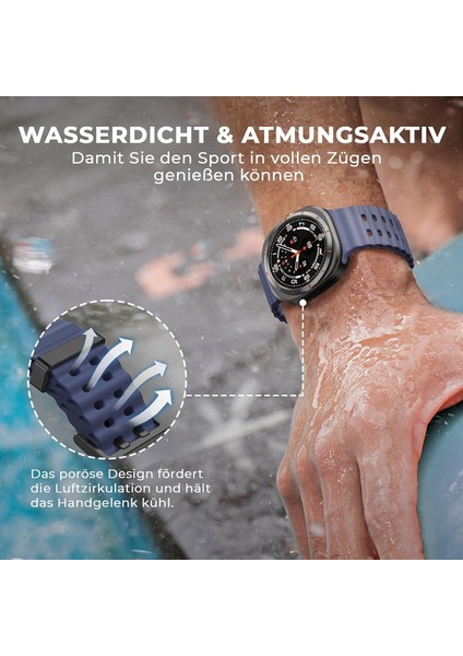 Samsung Galaxy Watch 7 Ultra 47MM Uyumlu Silikon Tokalı Terleme Yaptırmaz Flexible Kordon indirimleri