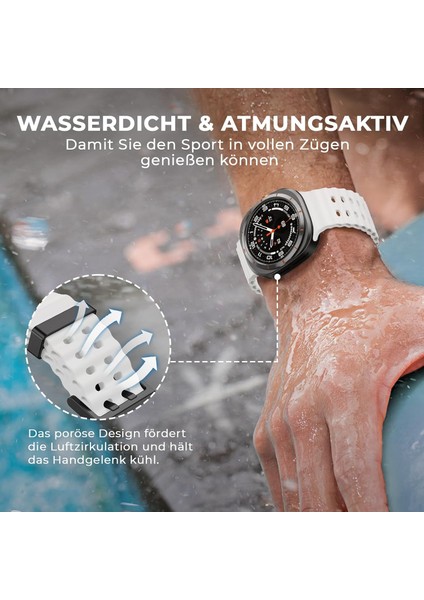Samsung Galaxy Watch 7 Ultra 47MM Uyumlu Silikon Tokalı Terleme Yaptırmaz Flexible Kordon indirimleri