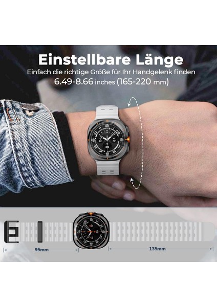 Samsung Galaxy Watch 7 Ultra 47MM Uyumlu Silikon Tokalı Terleme Yaptırmaz Flexible Kordon modelleri