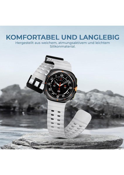 Samsung Galaxy Watch 7 Ultra 47MM Uyumlu Silikon Tokalı Terleme Yaptırmaz Flexible Kordon fırsatları