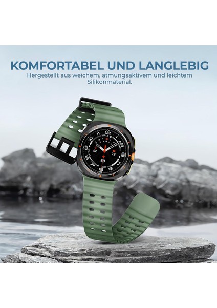 Samsung Galaxy Watch 7 Ultra 47MM Uyumlu Silikon Tokalı Terleme Yaptırmaz Flexible Kordon fırsatları
