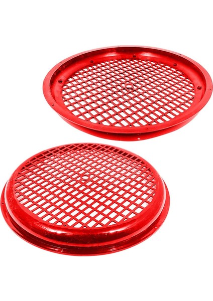 30CM Kırmızı Bass Subwoofer Koruma Kapağı Kaliteli Parlak Plastik fiyatları