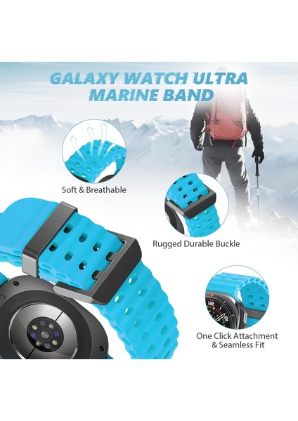 Samsung Galaxy Watch 7 Ultra 47MM Uyumlu Silikon Tokalı Terleme Yaptırmaz Flexible Kordon modelleri