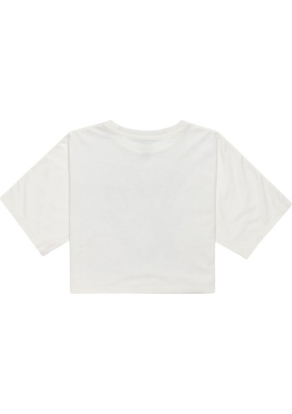 Boxy Crop Started Kız Çocuk Beyaz Tişört modelleri