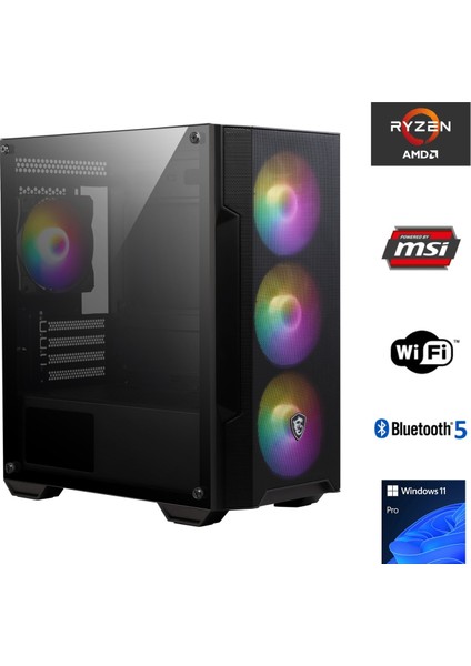 G303 Amd Ryzen 5 7600 / 16GB Ddr5 5200MHZ / 1tb Nvme SSD 6000-4000MB-SN / RX7600XT 16GB / Windows 11 Pro Masaüstü Bilgisayar